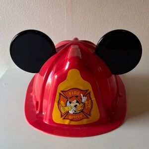Kids Firefighter Helmet with Ears - Red and Black